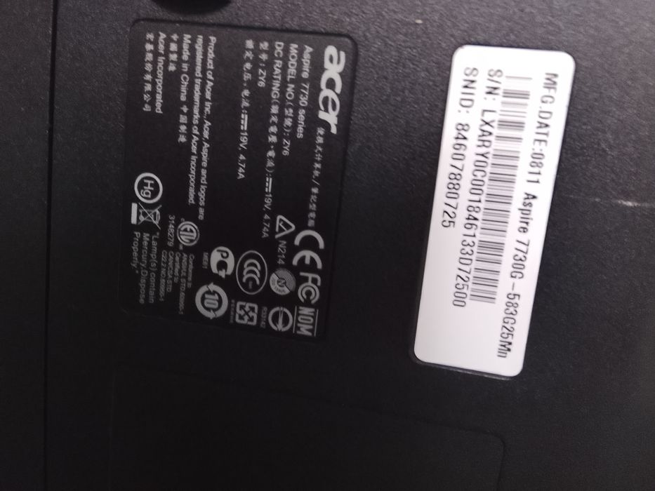 Lepto Acer aspire