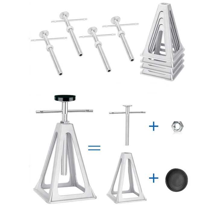Регулируеми подпори за каравана, ремарке и кемпер – 4 бр. по 1000 кг