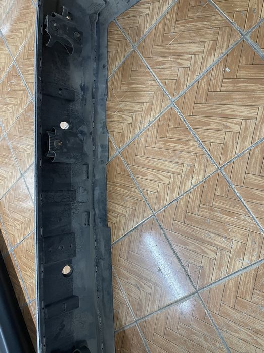 Задний бампер рестайлинг с никелем мерс 140