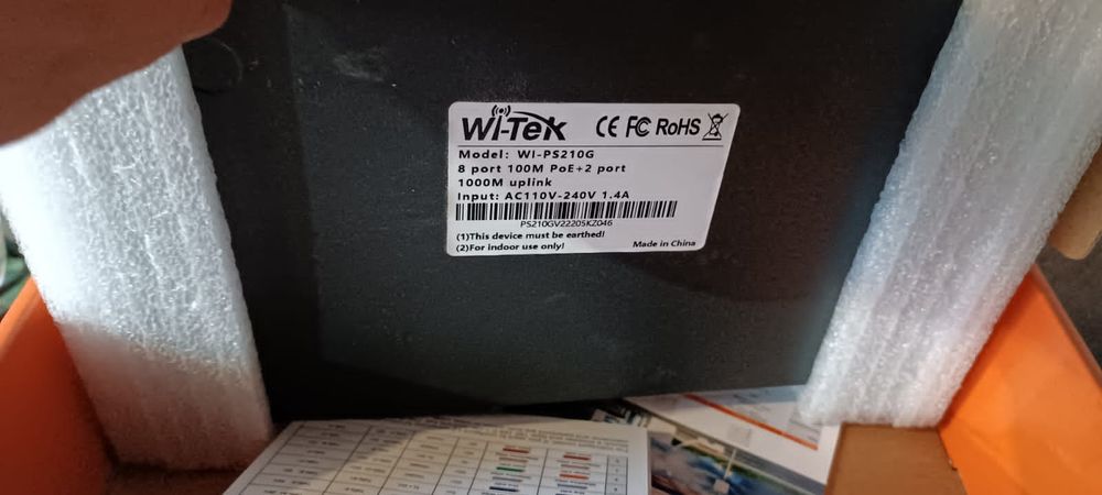 Hub 8 poe 2 Lan 1000gb