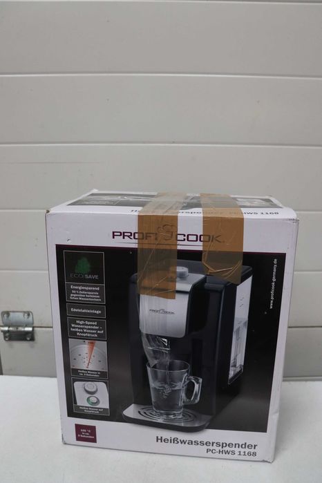 ProfiCook PC-HWS 1168 Високоскоростен диспенсър за вода, 100°C за приблизително 3 секунди, променлива температура от 45°C до 100°C, капацитет до 2,2l