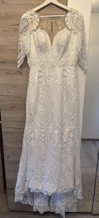 Rochie de mireasă + voal scurt