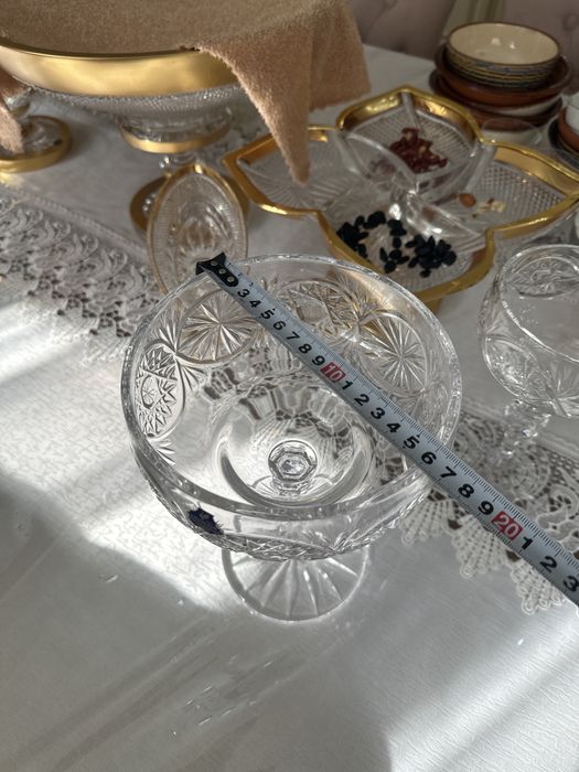 Большая конфетница хрусталь