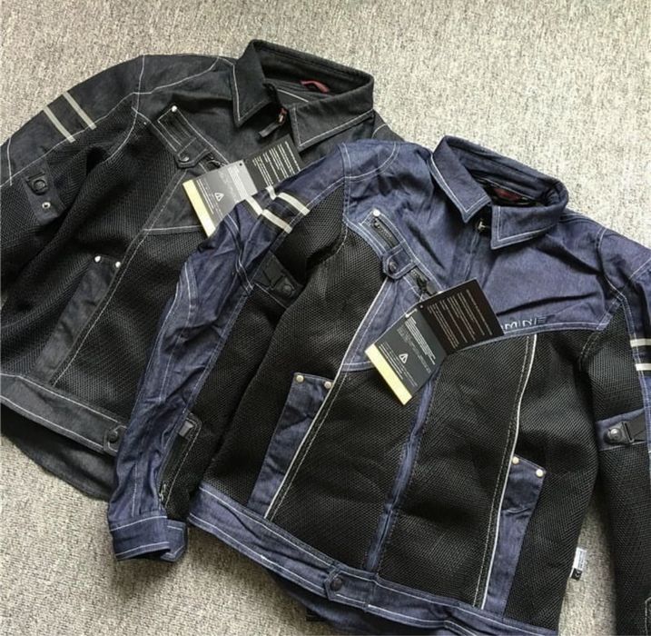 Джинсовая Мото Куртка бренда “KOMINE” с Защитными вставками! Мотоэкип!
