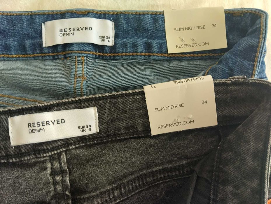 Два чифта чисто нови дънки Reserved, размер 34