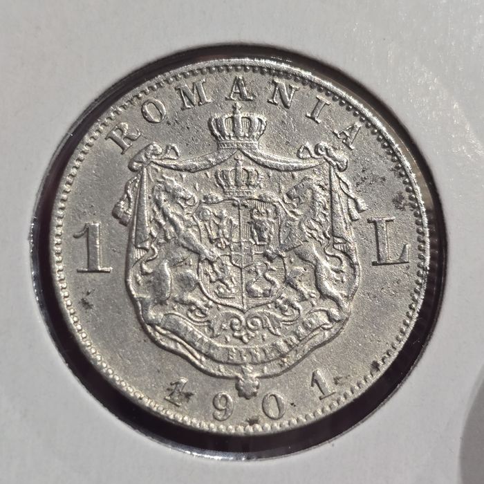 1 leu 1901 aUNC moneda