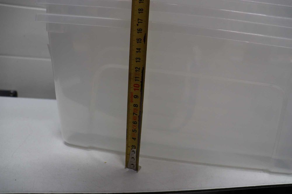 6 бр. пластмасови кутии за съхранение с капак, кутии с прозрачен капак