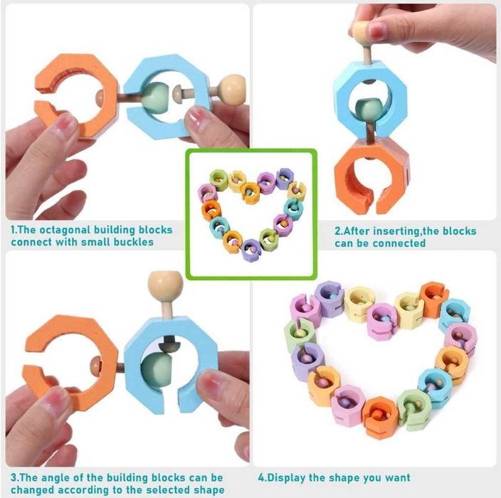 Уникален дървен конструктор Трансформер в два модела.