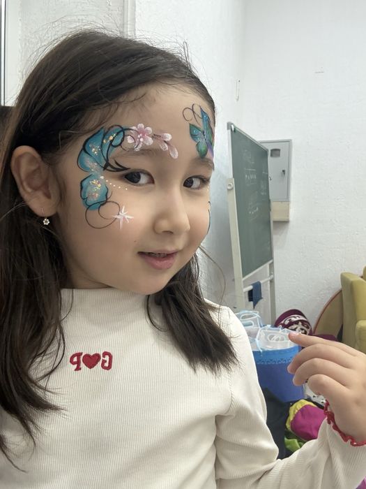 Аквагрим + блеск тату