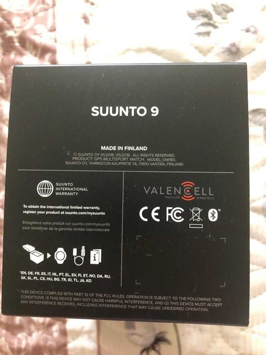 Часы для спорта Suunto 9 Baro