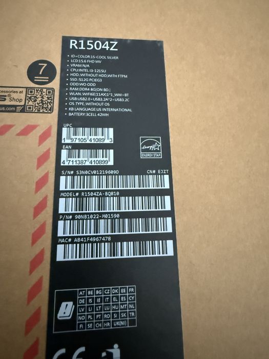 Vand Asus VivoBook R1504Z