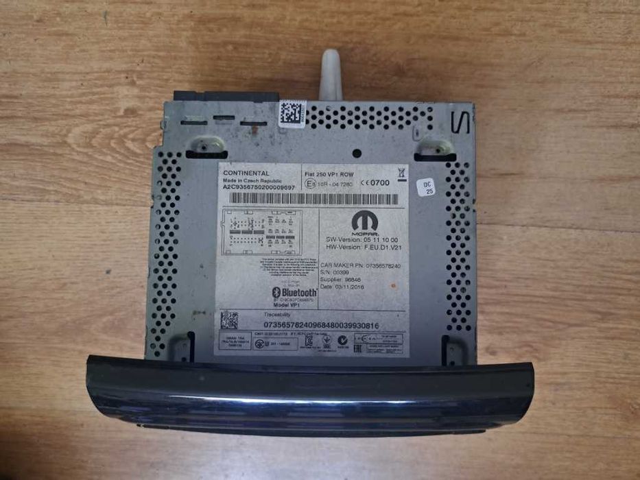 Radio CD MP3 player Bluetooth Fiat Ducato Peugeot Boxer Citroen Jumper 07356578240 VP1-250