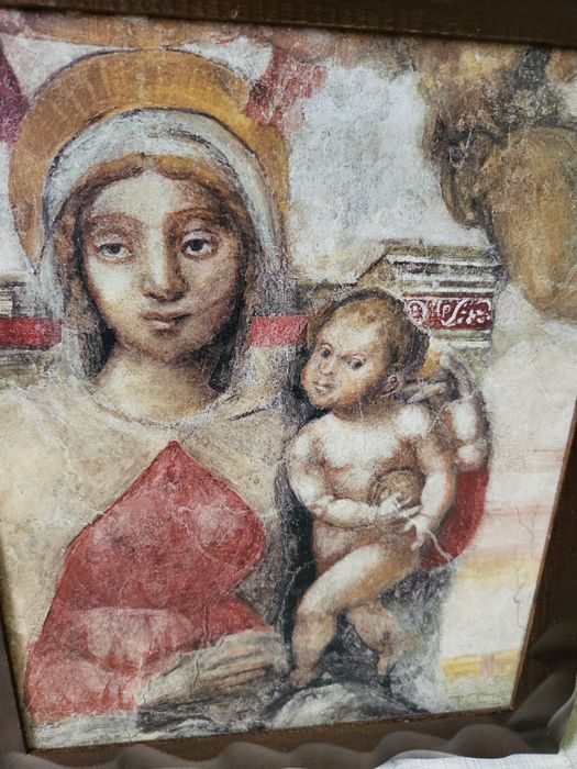 Litografie dupa o fresca Romană