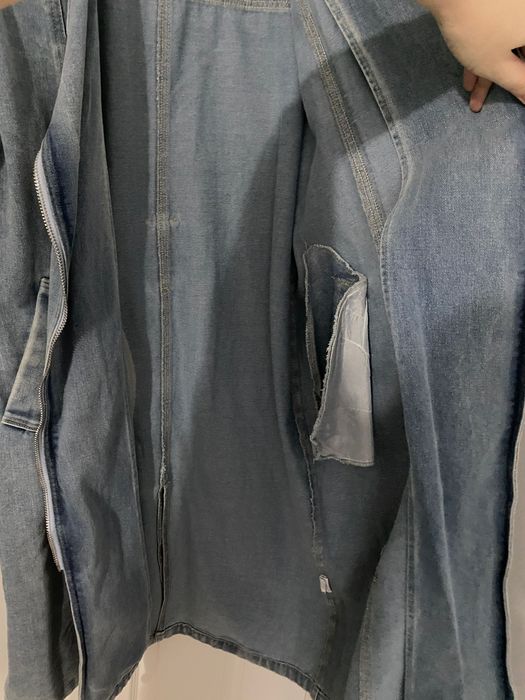 Trench din denim Italia – mărime universală, nou, fără etichetă
