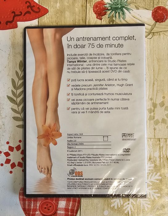 DVD antrenament pilates, sigilat