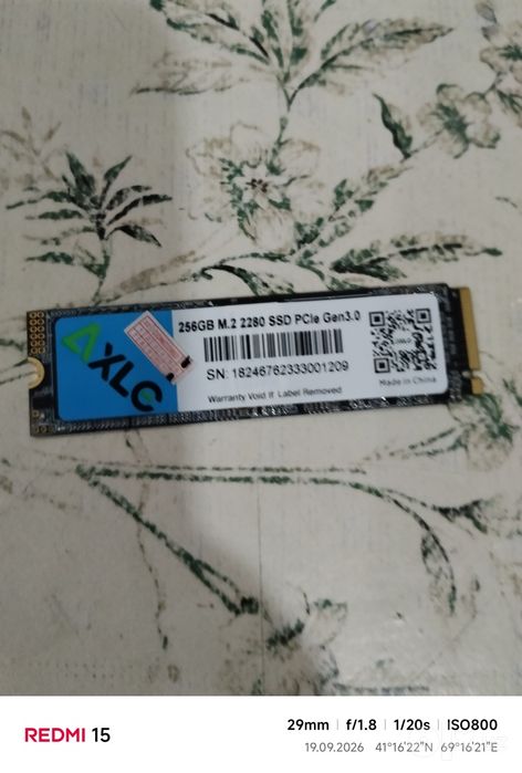 SSD PCIe Gen3.0 256GB M.2 2280