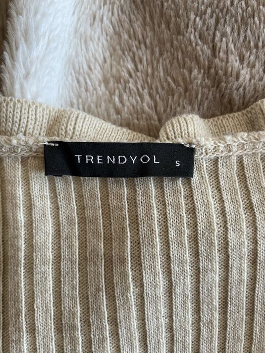 Trendyol бежова жилетка S