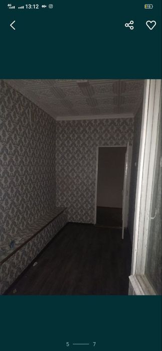 Кварита 1 хоналик 2 хона килинган кухня балконда ремонт уртача