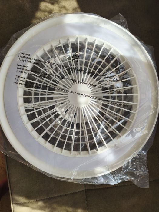 LED Димируем таванен вентилатор LED 40W+дистанционно