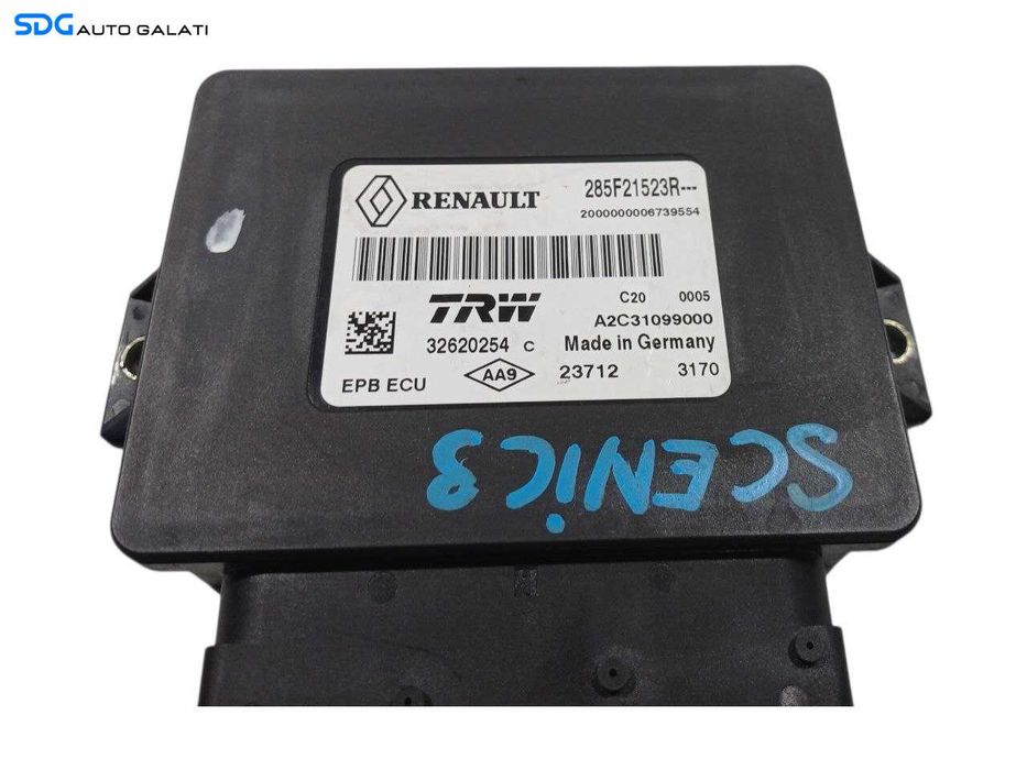 Modul Unitate Calculator Frana de Mana Electrica Renault Scenic 3 2009 - 2016 Cod 285F21523R [L6740]