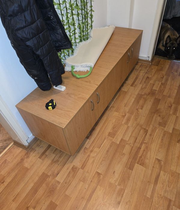 Холна секция маса от масив гардероб