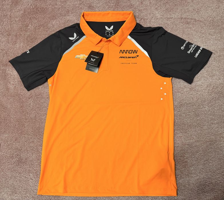 Castore McLaren Official Indy Car Team Polo Shirt (M)