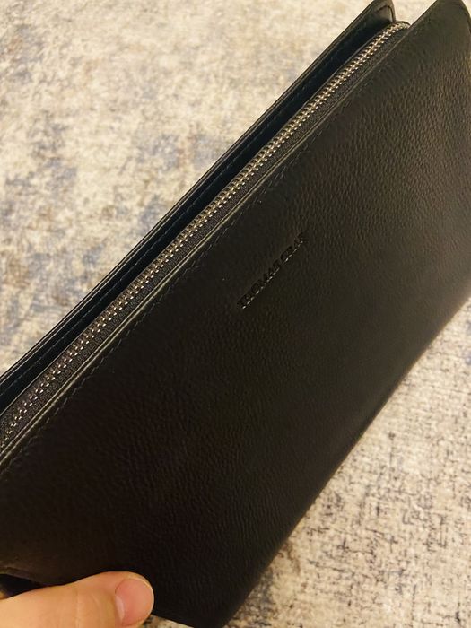 Кожаная барсетка