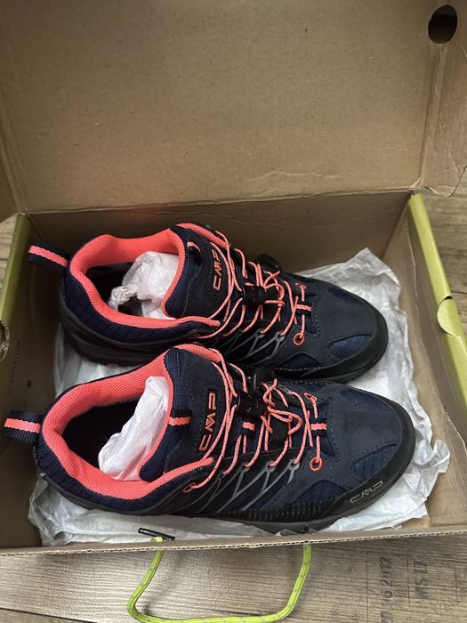 CMP incaltaminte de trekking pentru copii,marime 36,Antracite-Red Fluo