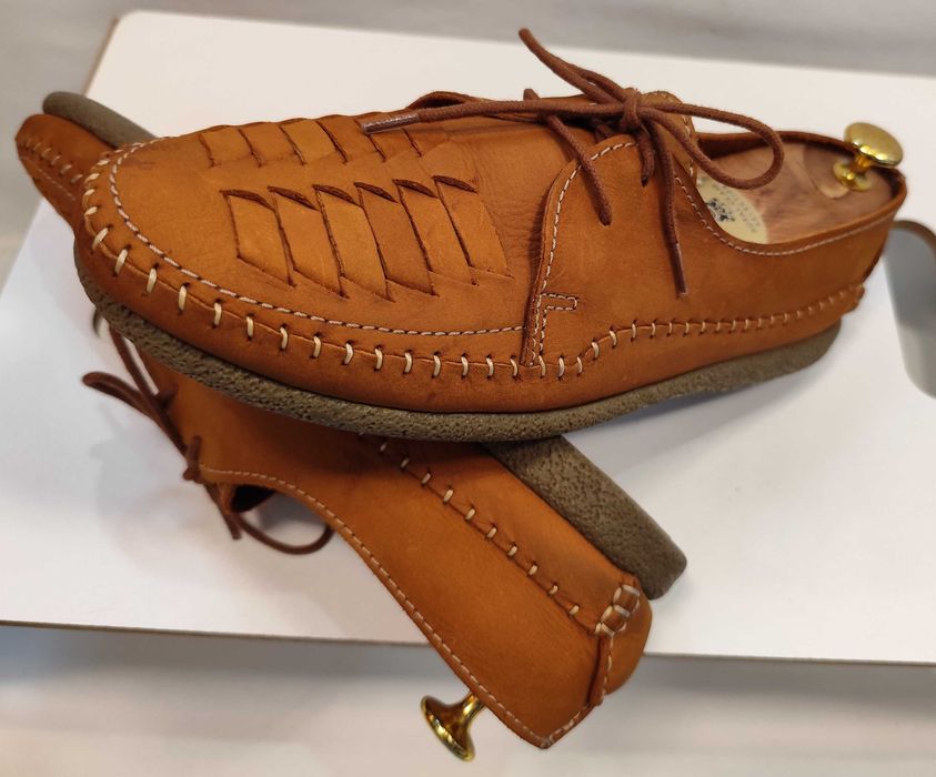Pantofi casual 42 premium Hardway piele naturala nappa camel