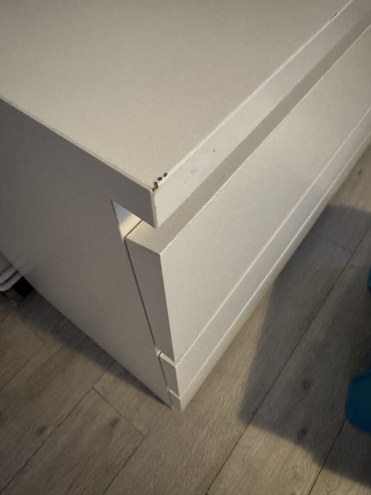 Comoda malm alba 6 sertare