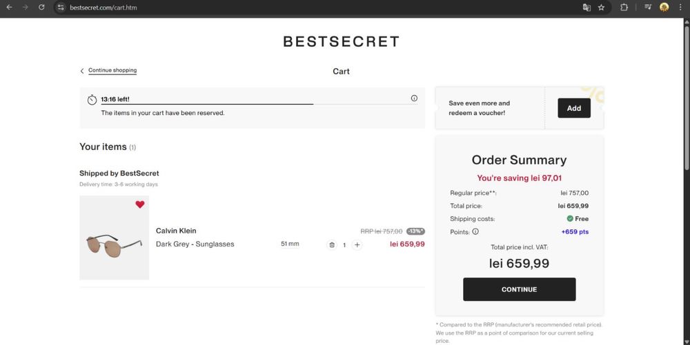 Vand ochelari Calvin Klein