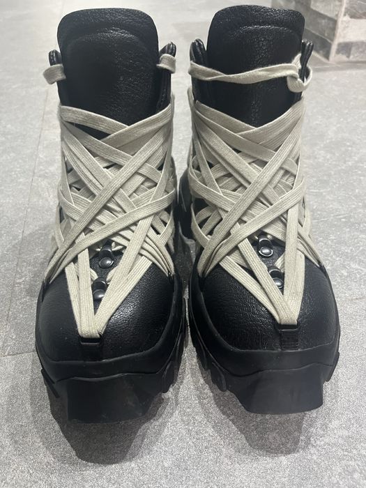 Rick Owens Megalace Tractor Bozo Boots