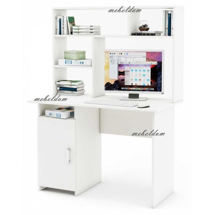 Бюро 110см. с надстройка,плавна врата(код-1181)