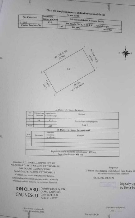 Teren intravilan Bradu