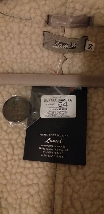 Scurta imitație blana, noua, mărimea 54, cu gluga