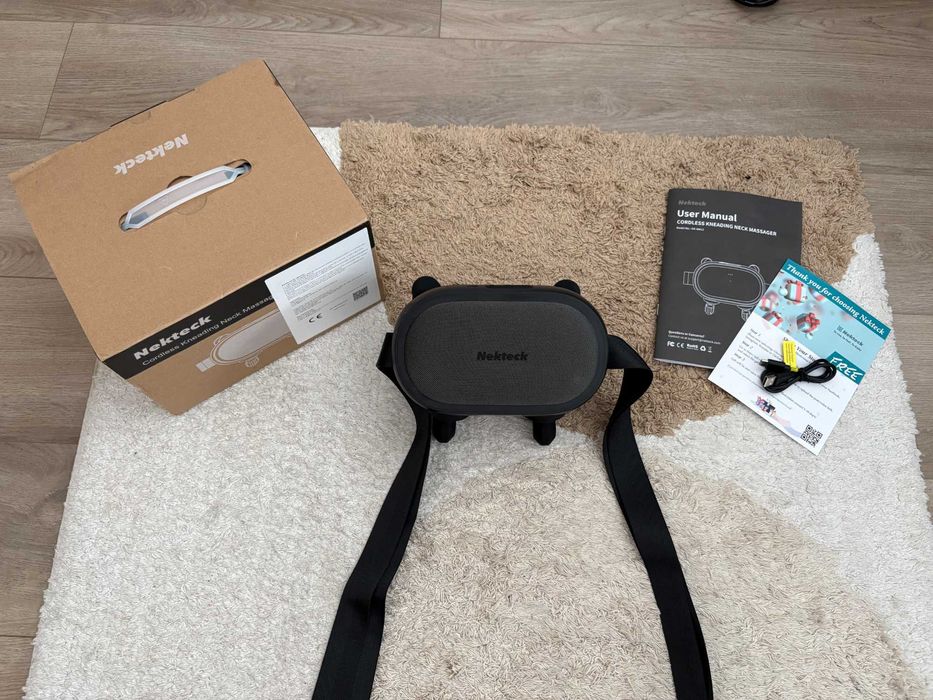 Aparat Profesional Necteck Wireless masaj Cervical si spate 6D
