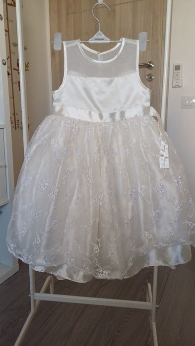 Rochie eleganta fete fetite voal dantela paiete invarticioase 5ani 116