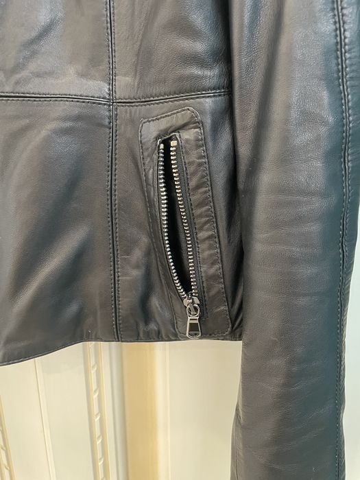 Кожанная ветровка