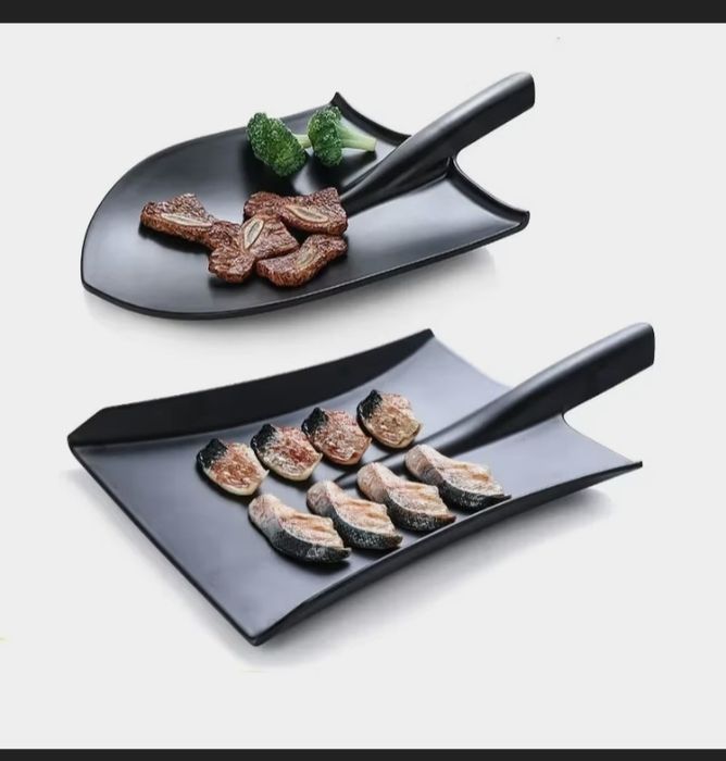 Тарелка матовая искусственный фарфор (пищевой пластик]