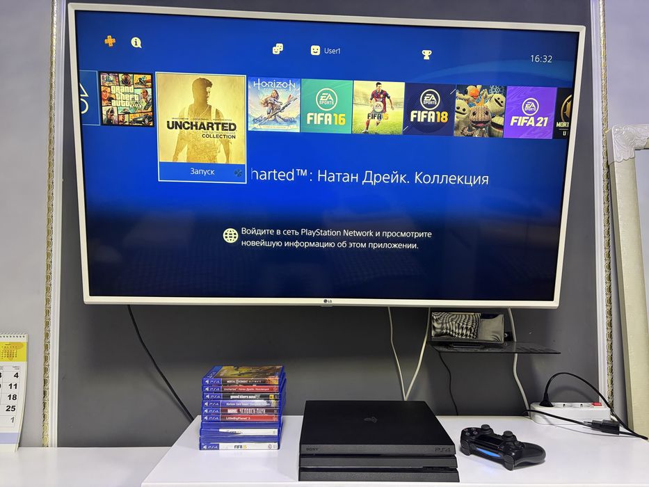 PS4 PRO 1TB с играми