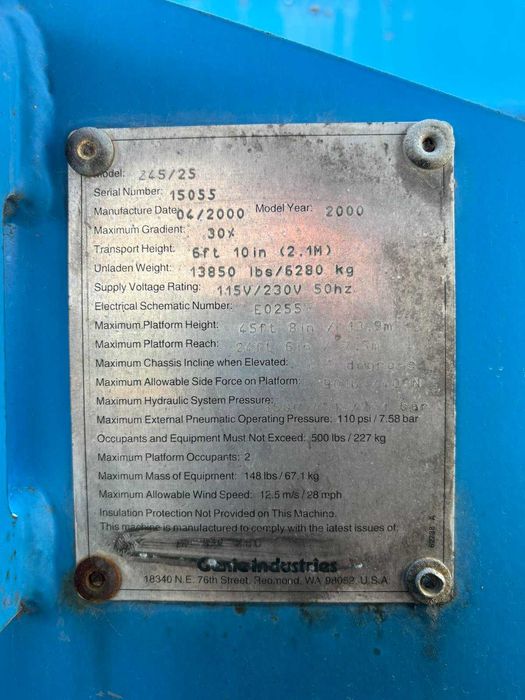 Артикулираща вишка Genie Z45/25 (2000г)