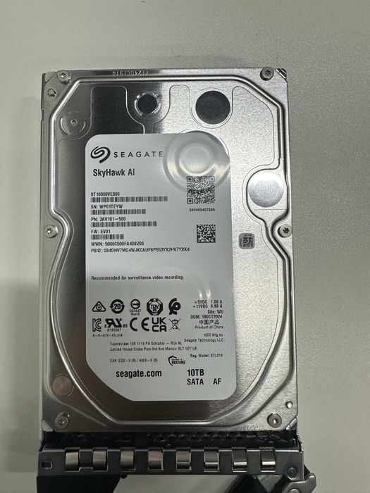 Жёсткий диск Seagate SkyHawk AI 10TB / HDD SATA 3.5”