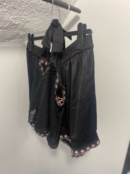 Pijama de noapte cu dantela scurta