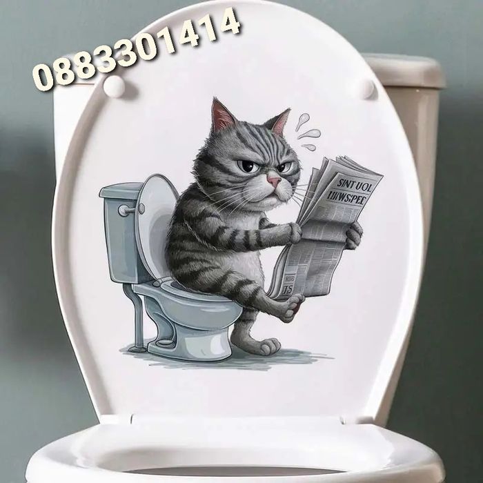 Стикер за тоалетна Коте