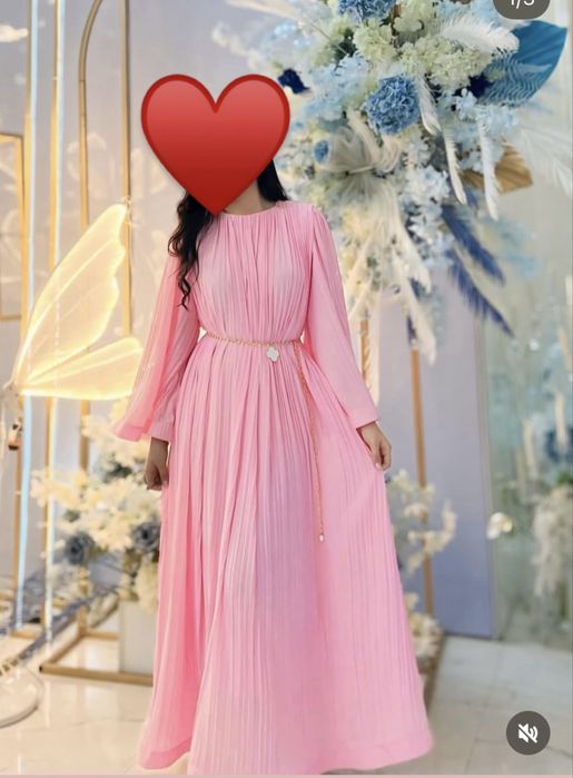 вечернее платье розовое