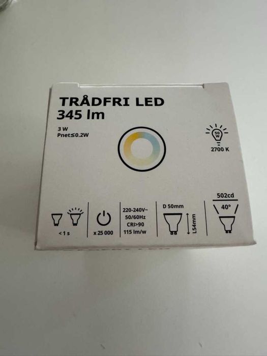 Becuri smart IKEA TRADFRI GU10 345lm CCT (ZigBee) – 15 bucati disponibile