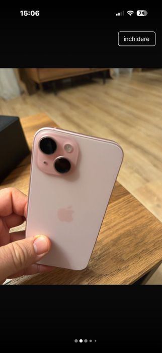 iPhone 15 Roz – 128 GB – Stare foarte bună