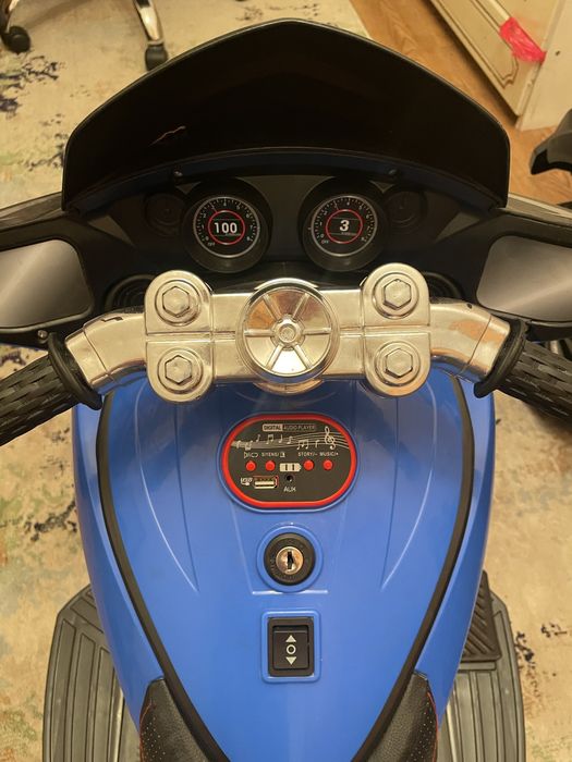 Детский мопед электромобиль