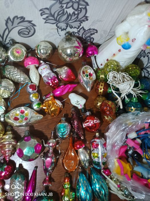 Елочные игрушки дед мороз гирлянды