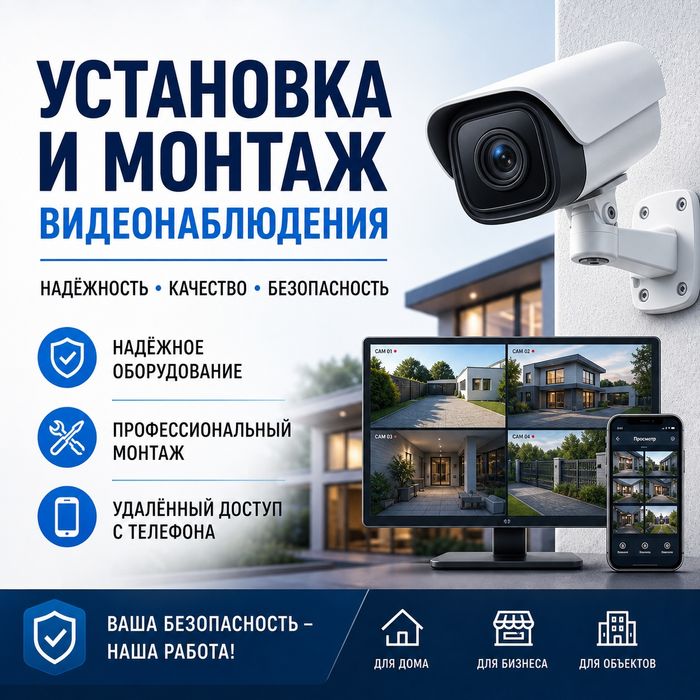 Монтаж видеонаблюдения